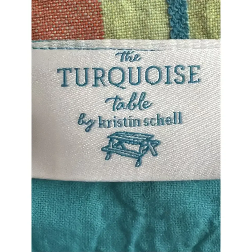The Turquoise Table By Kristin Schell Table Runner Turquoise/Multi 65” Cotton